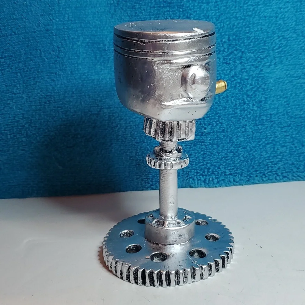 NEW Piston Man Art Deco Statue with Gear Body - Picture 5 of 8